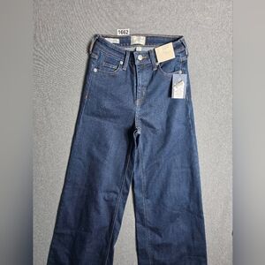 NWT Universal Thread Indigo High rise  Wide Leg Jeans Size 2. Dark Academia.